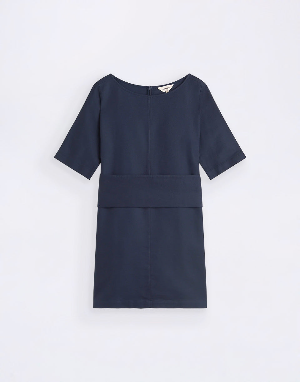 Navy Hemp Kieran Dress