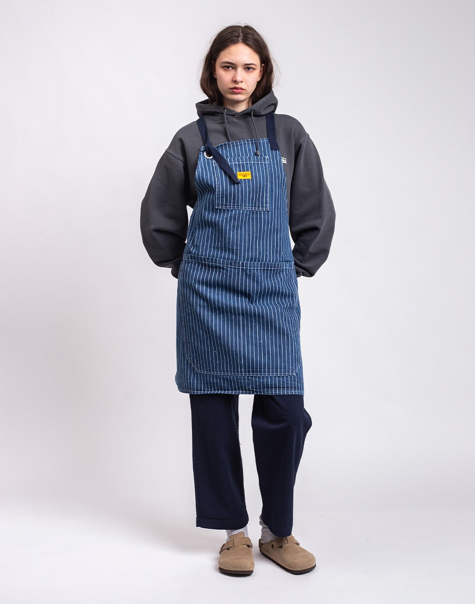 Pinstripe Denim Apron