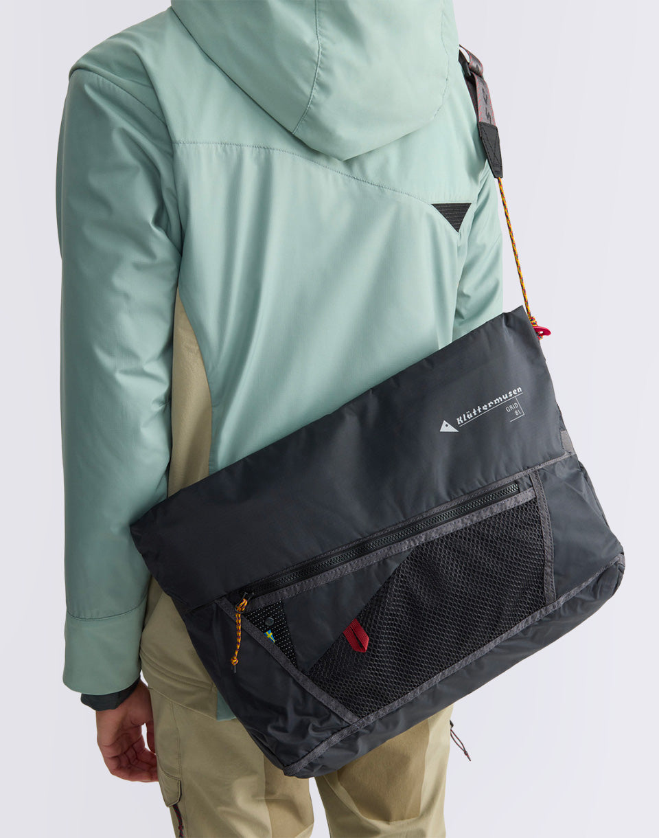 Grid Messenger Bag