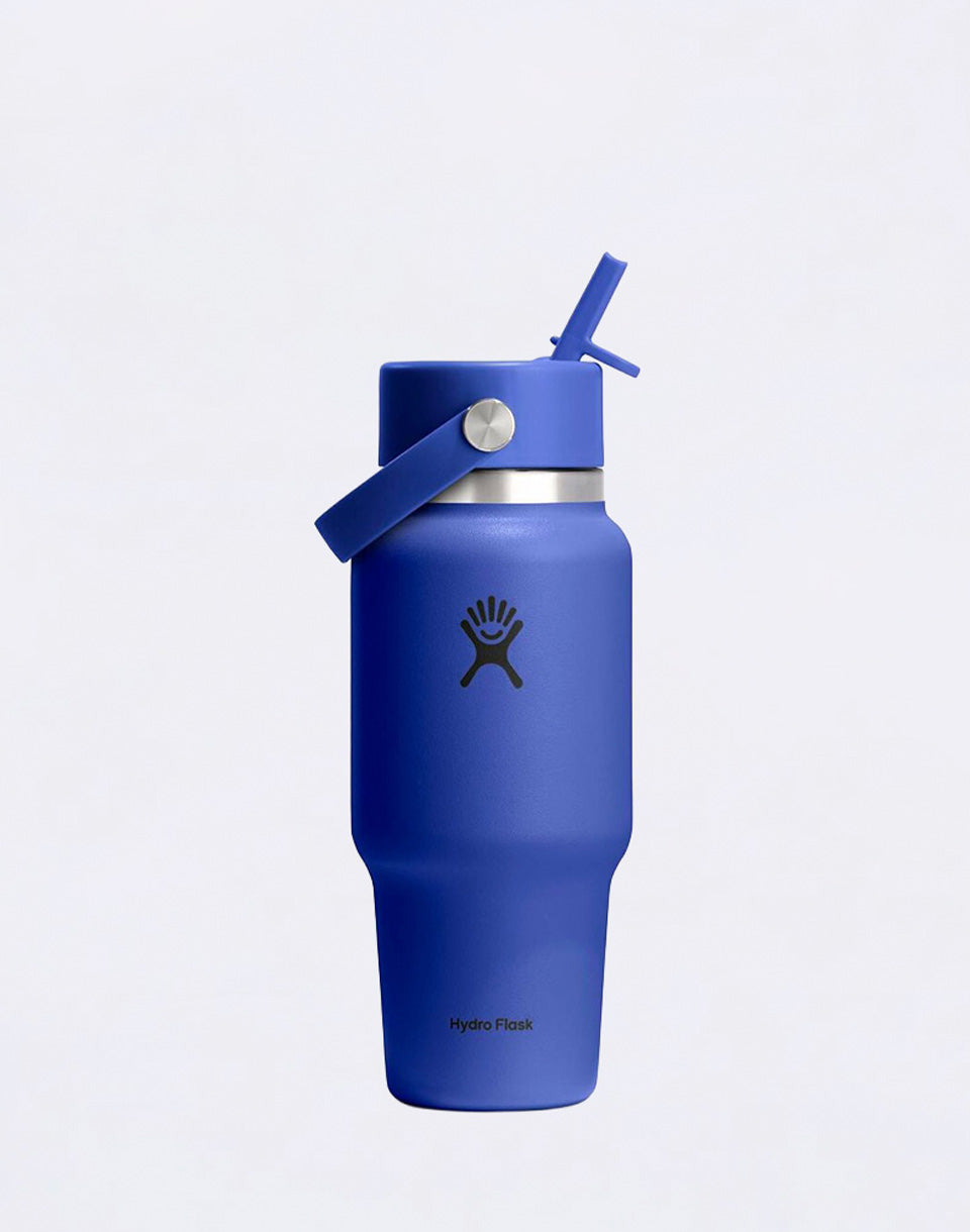 Wide Mouth Travel Bottle with Flex Straw Cap (710 ml)