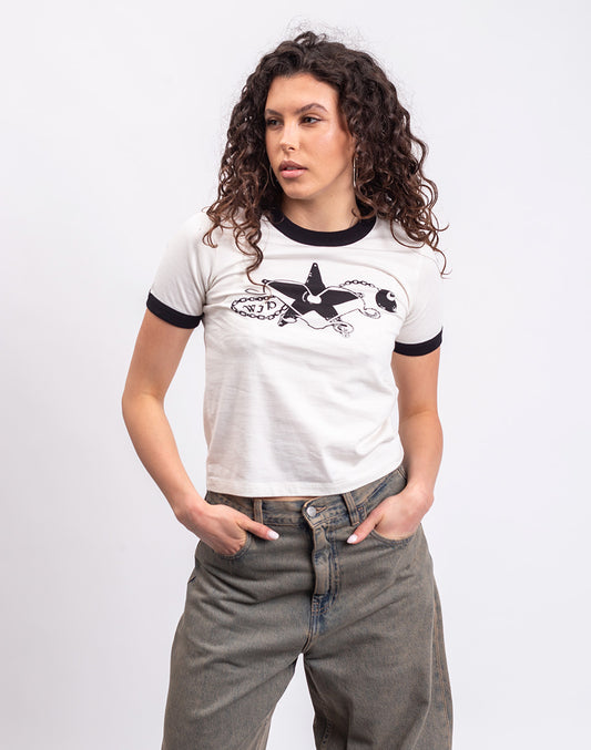 W' S/S Outlaw Star Ringer T-Shirt