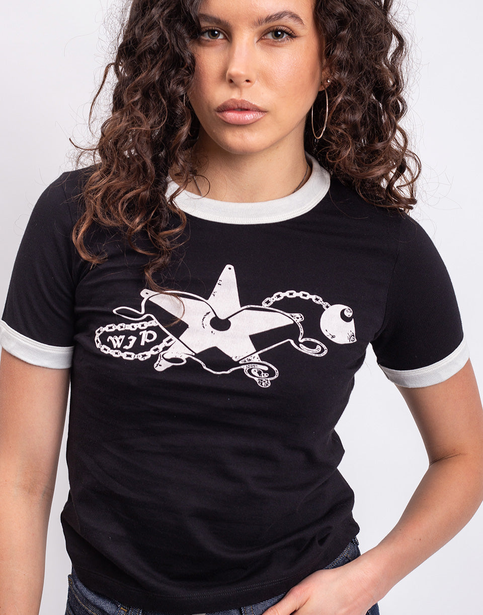 W' S/S Outlaw Star Ringer T-Shirt