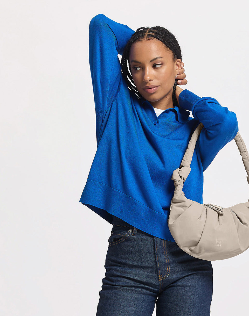 Pleat Moon Bag Small