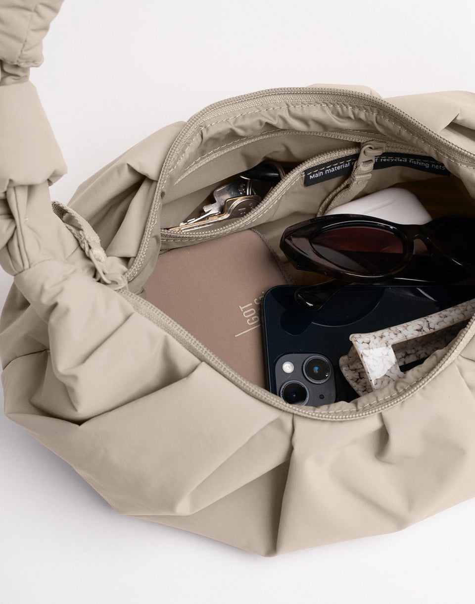 Pleat Moon Bag Small