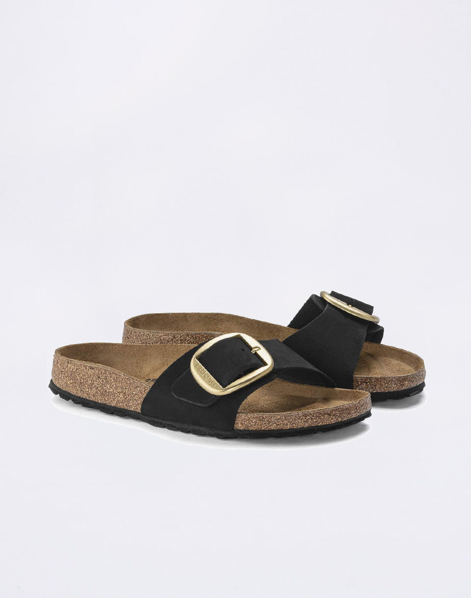 Madrid Big Buckle Nubuck Leather