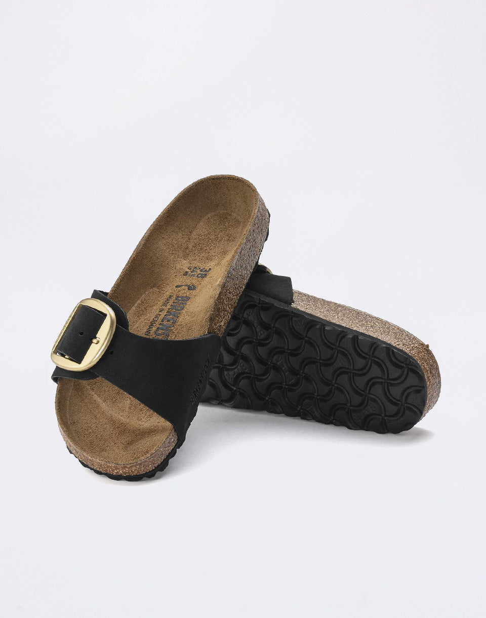 Madrid Big Buckle Nubuck Leather