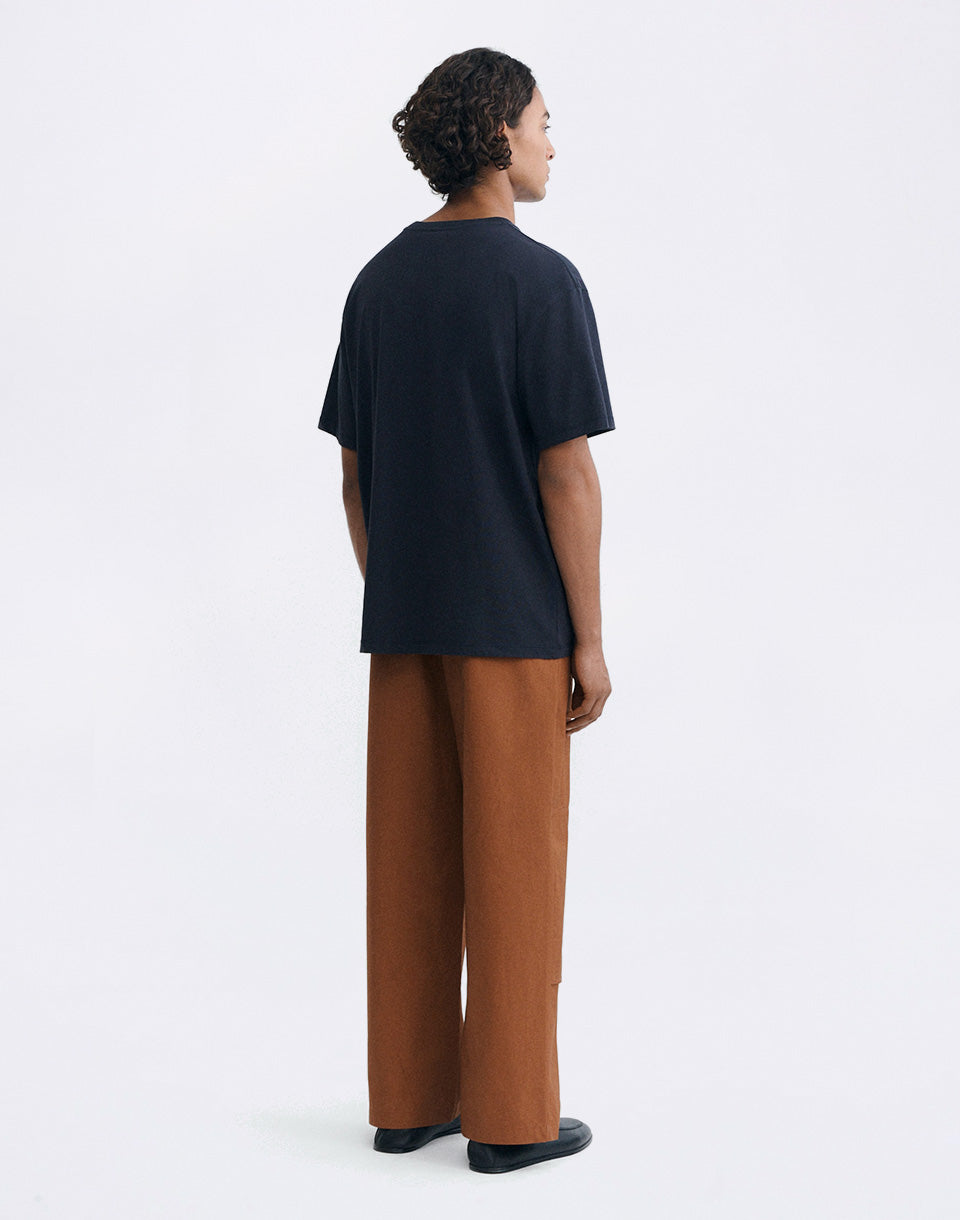Straw Camp Navy Aaron Tee