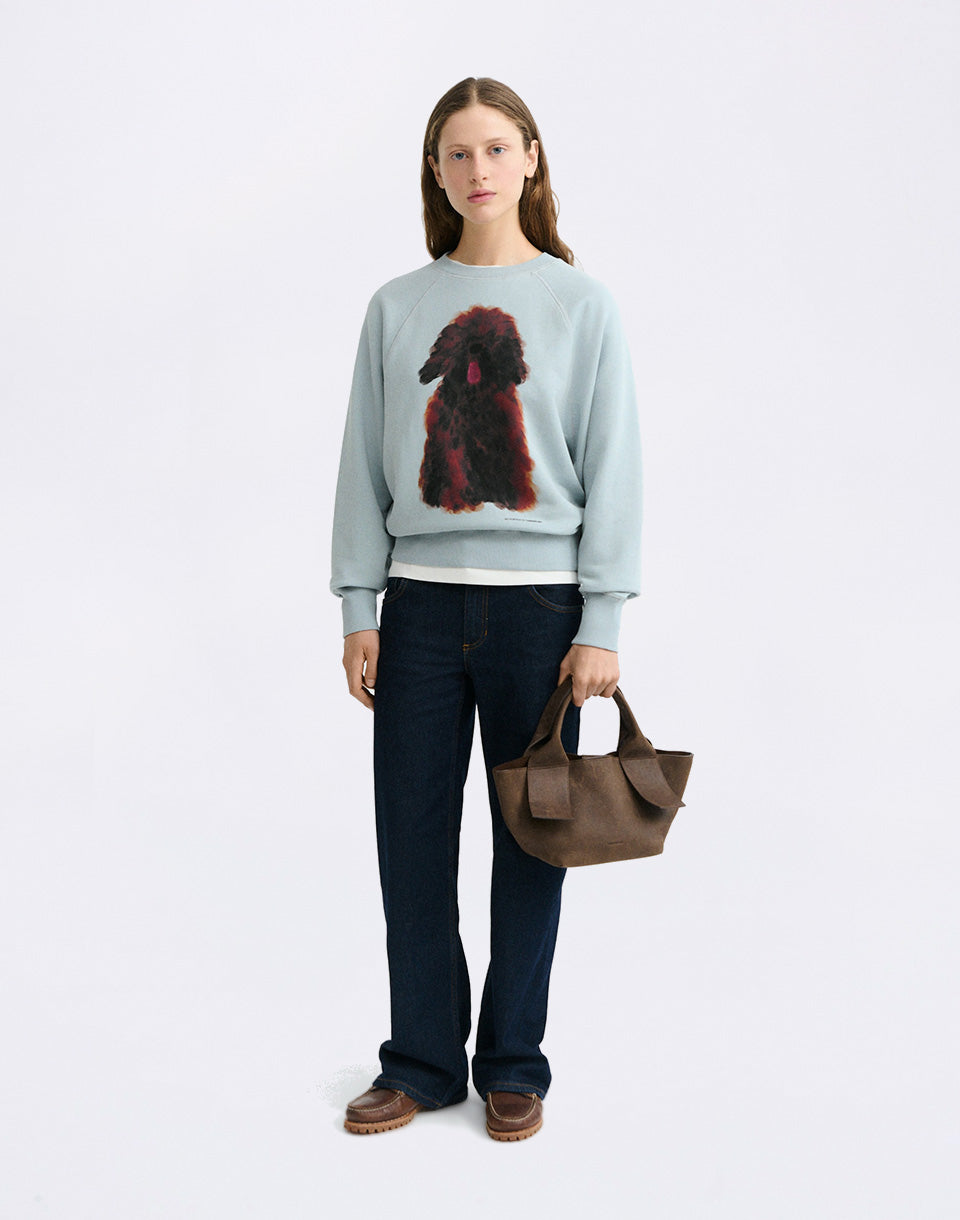 Pet Portrait Blue Bonnie Sweatshirt