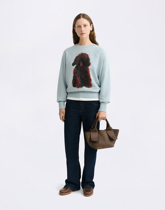 Pet Portrait Blue Bonnie Sweatshirt