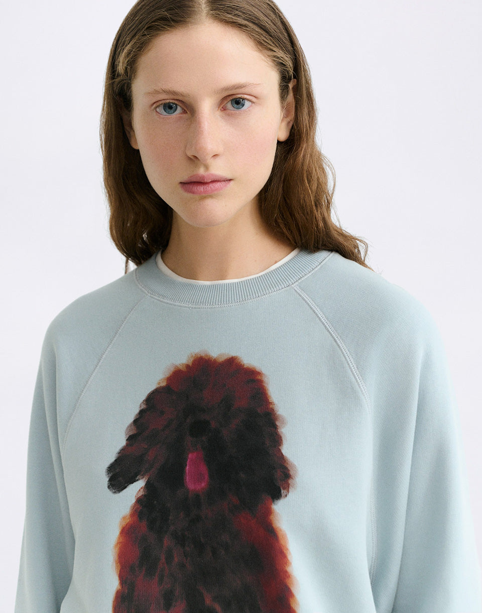 Pet Portrait Blue Bonnie Sweatshirt