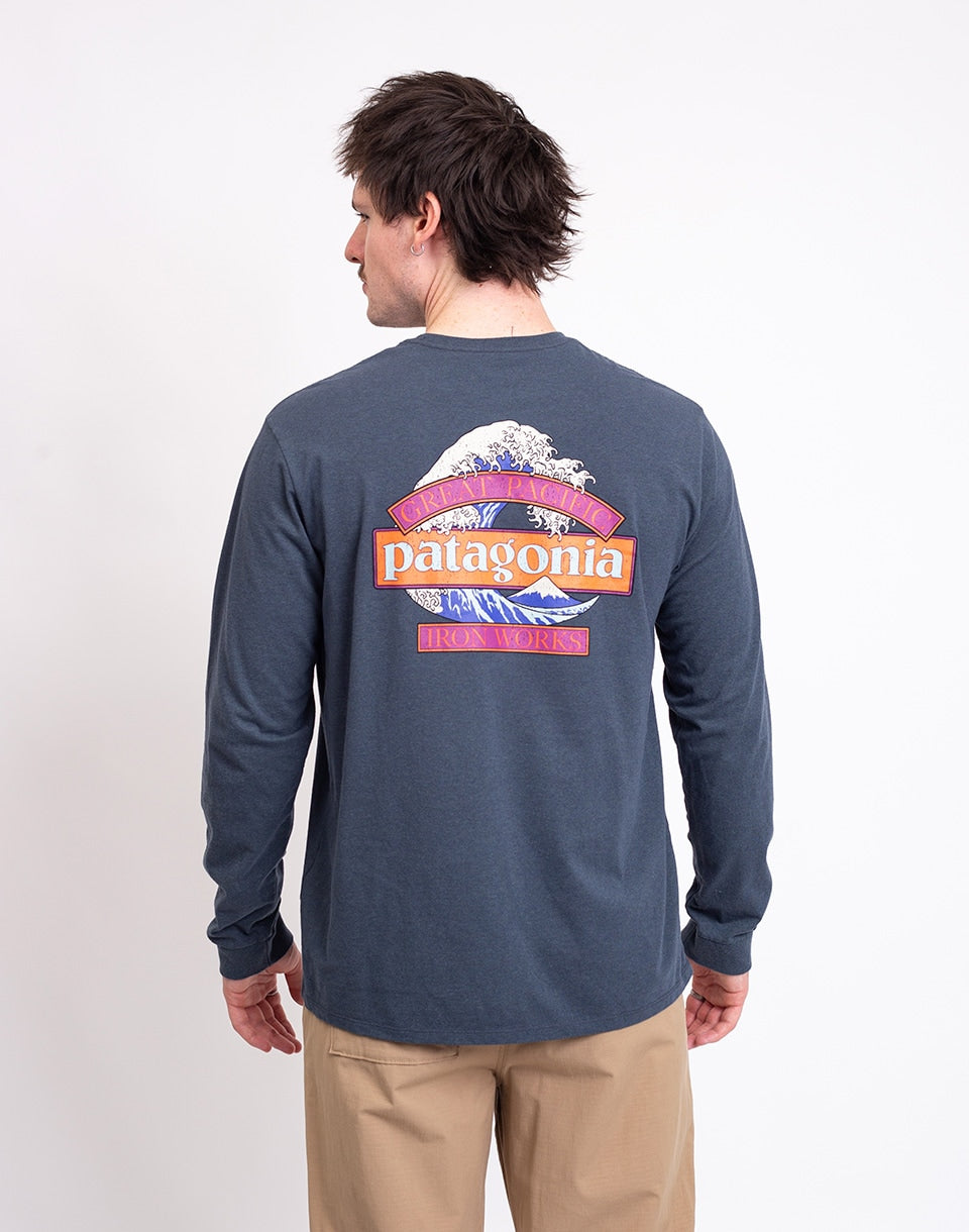 M's L/S Great Waves Responsibili-Tee®