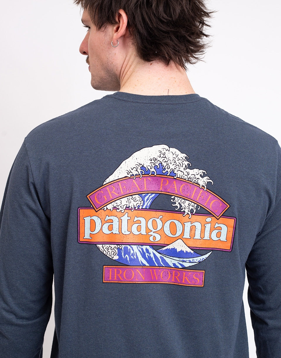 M's L/S Great Waves Responsibili-Tee®