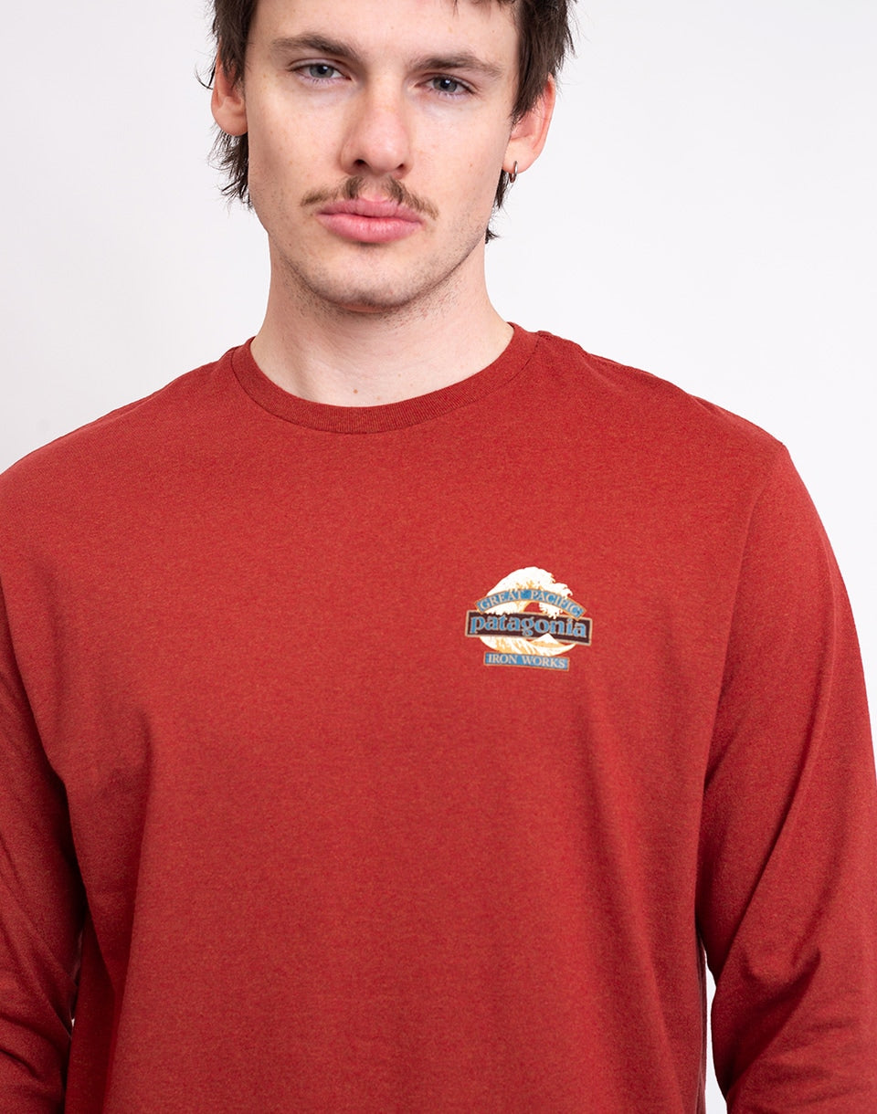 M's L/S Great Waves Responsibili-Tee