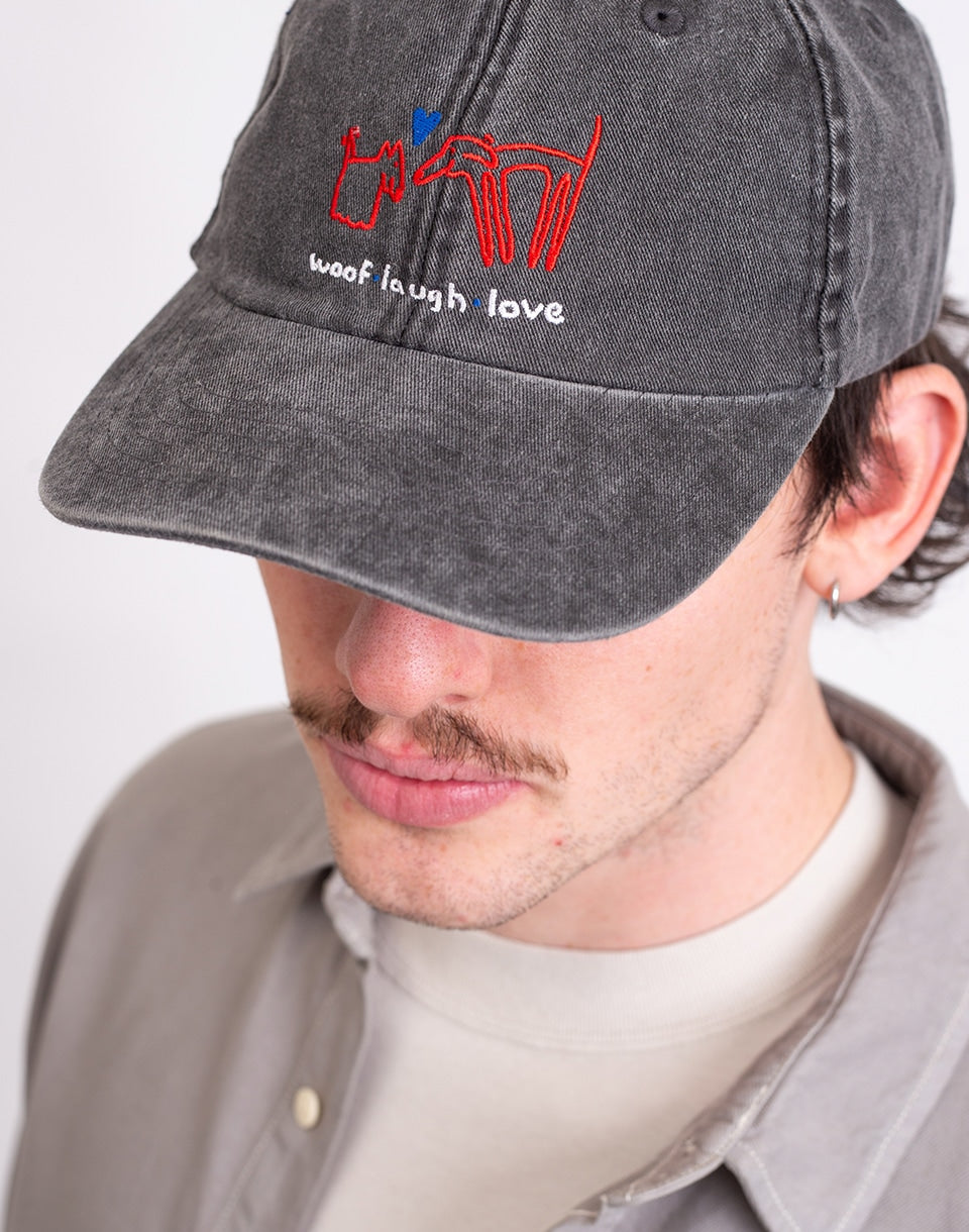 Woof laugh love cap