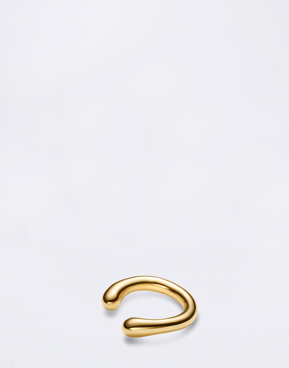 Curl Ear Cuff Medium Gold