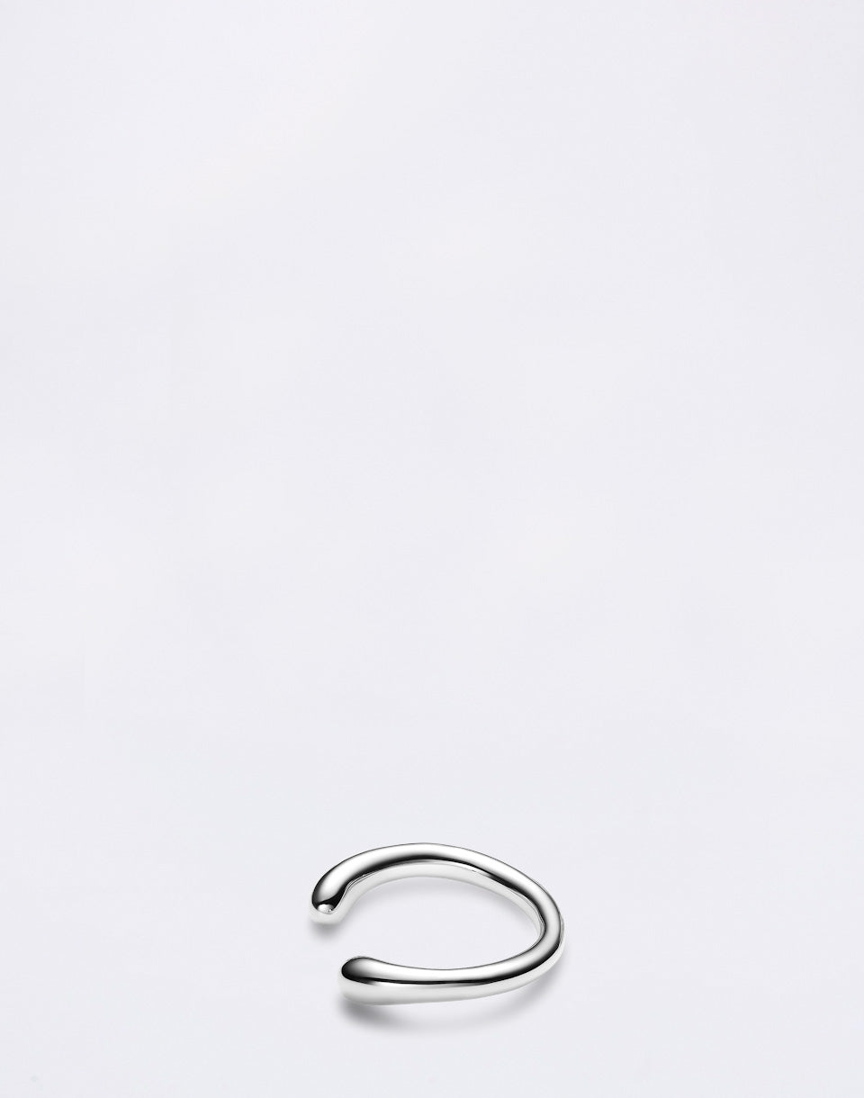Curl Ear Cuff Small Silver