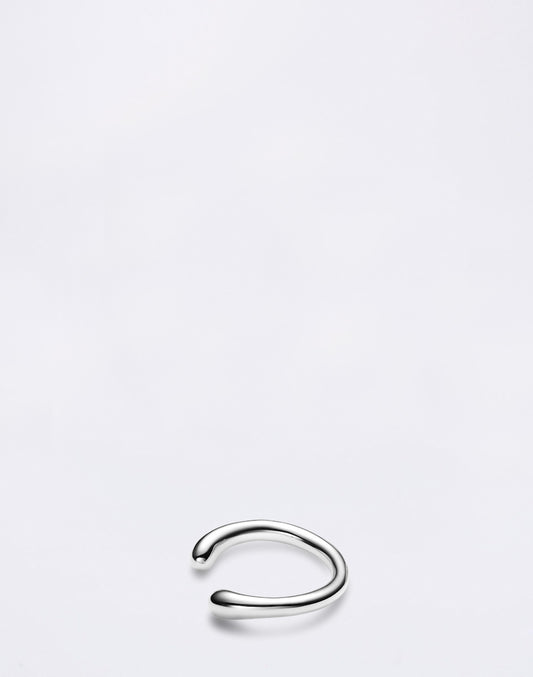 Curl Ear Cuff Small Silver
