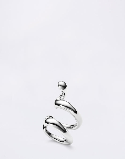 Whirl Ear Cuff Silver