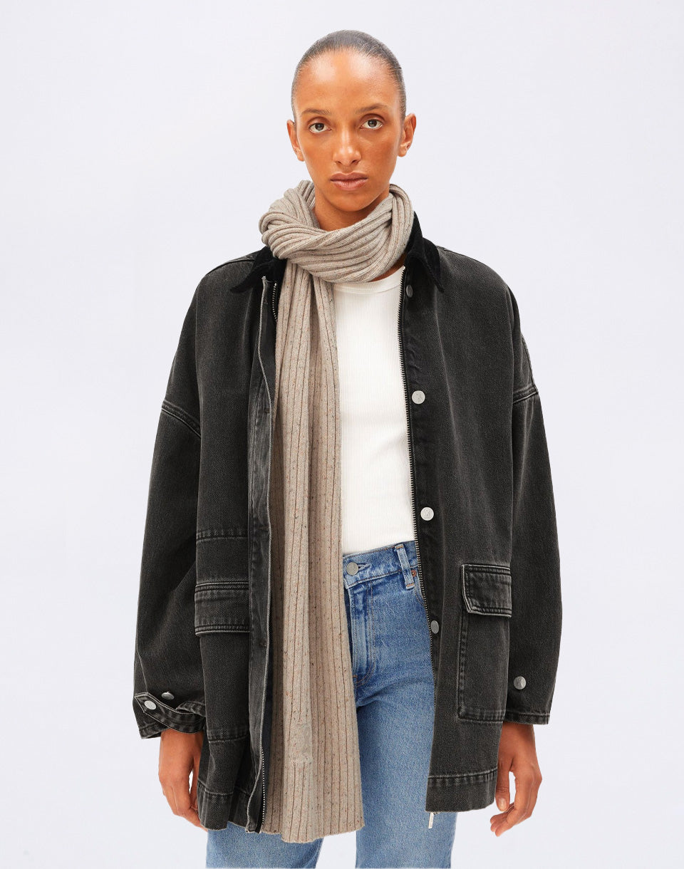 Tweed Knit Scarf