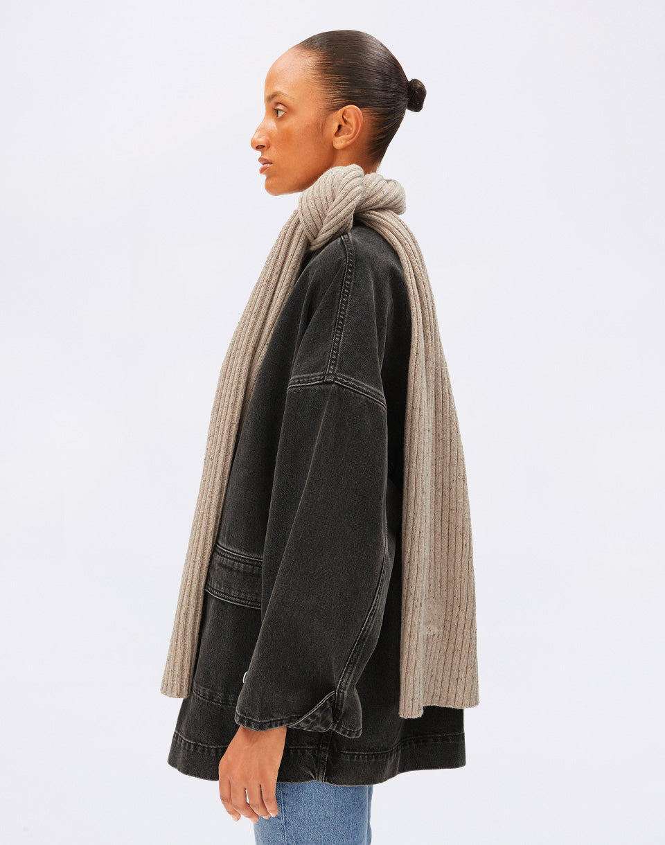 Tweed Knit Scarf