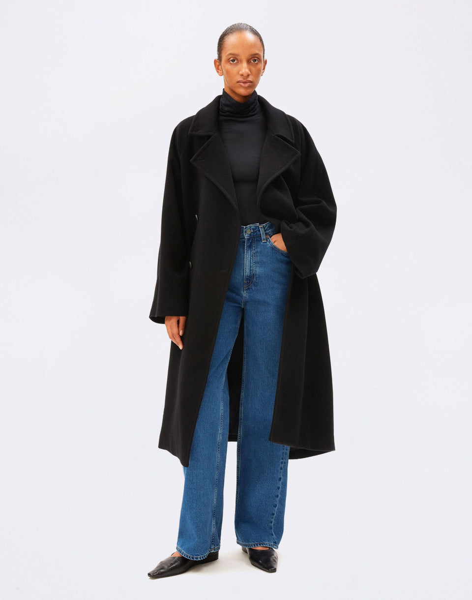 Double-Breasted Wool Coat