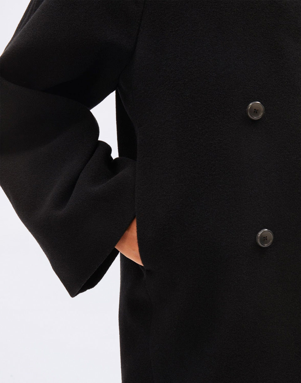 Double-Breasted Wool Coat
