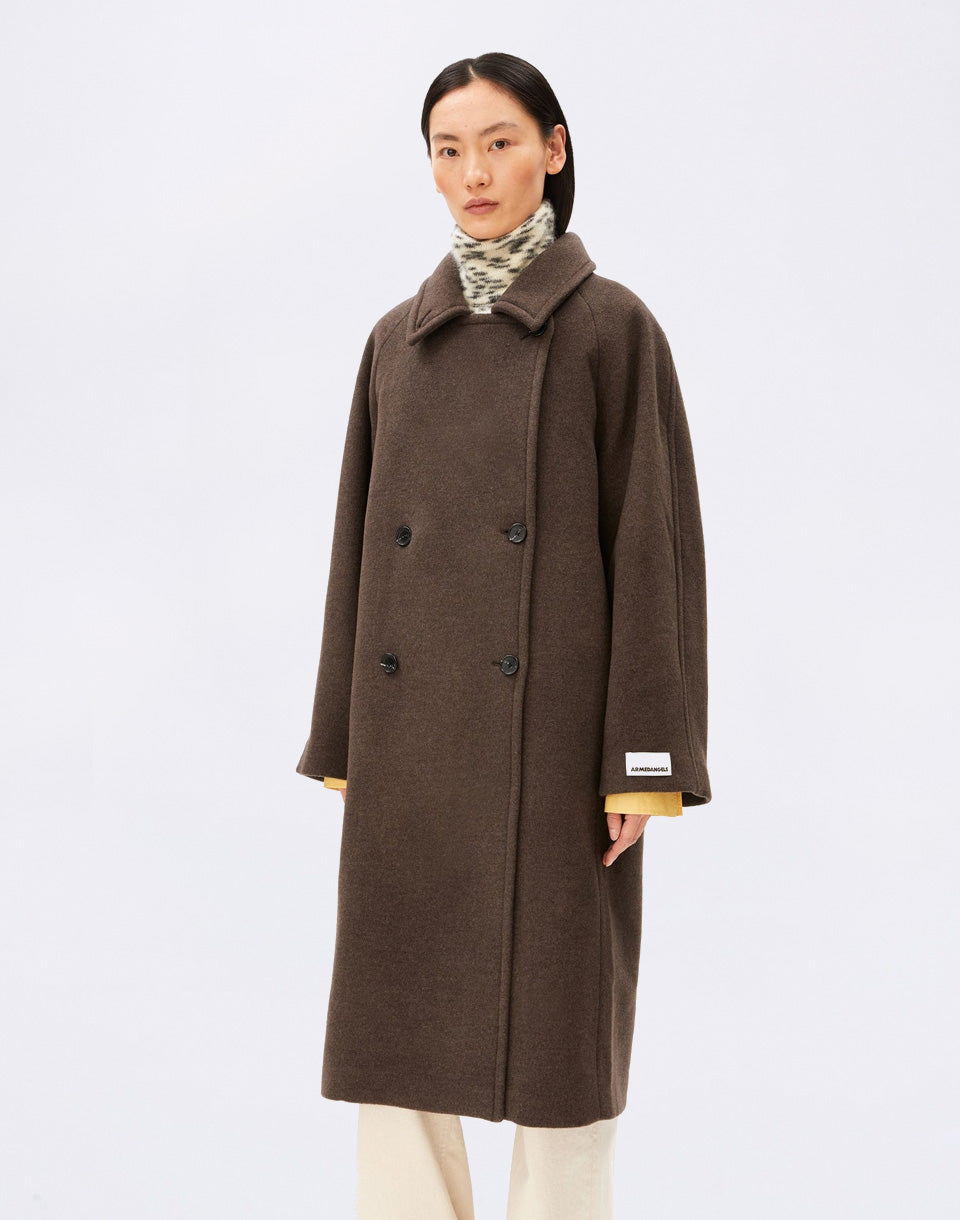 Double-Breasted Wool Coat