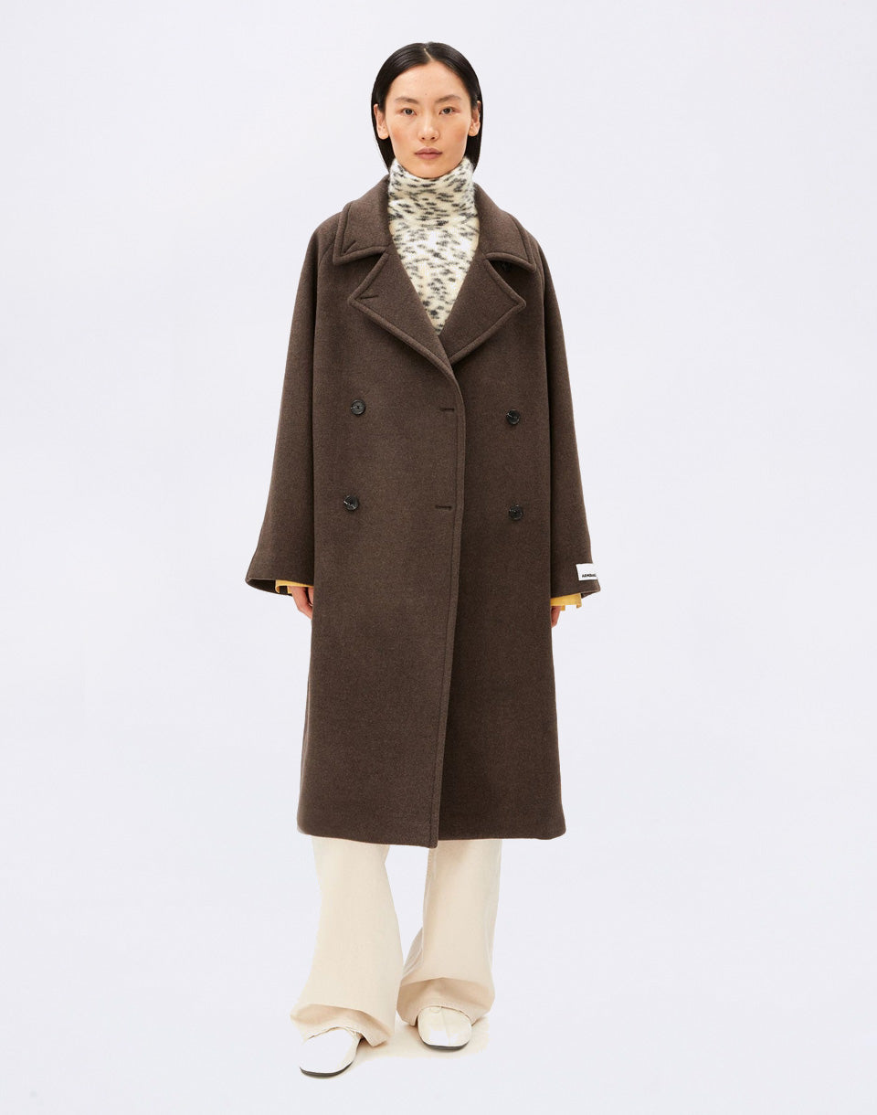 Double-Breasted Wool Coat