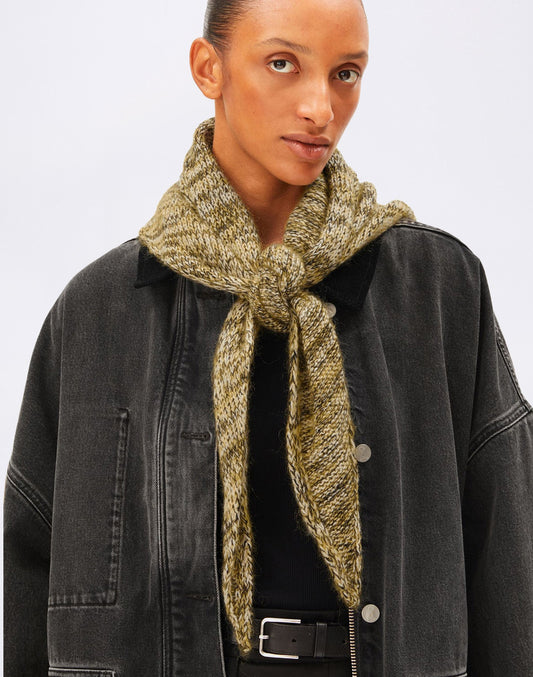 Brushed Mouliné Knitted Scarf