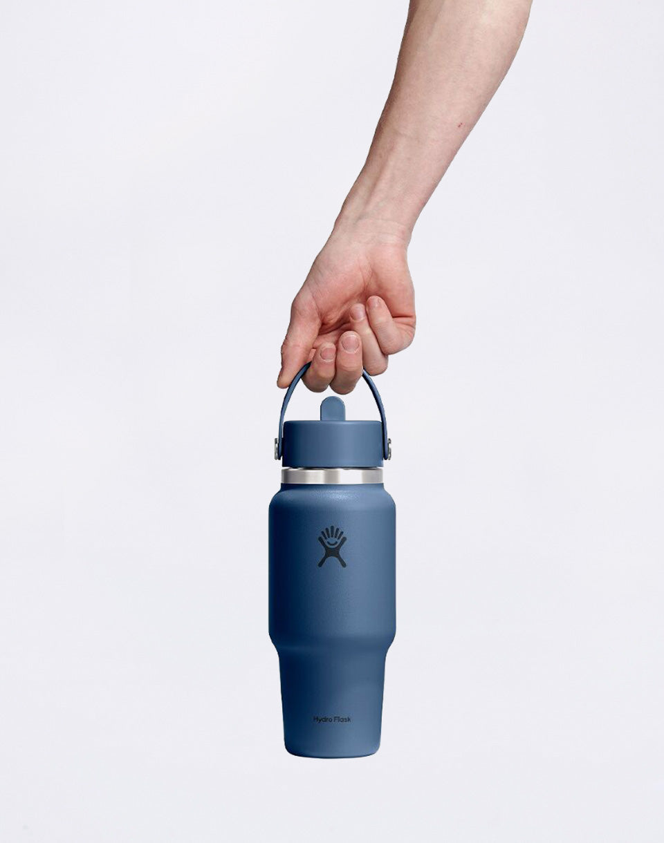 Wide Mouth Travel Bottle with Flex Straw Cap (710 ml)