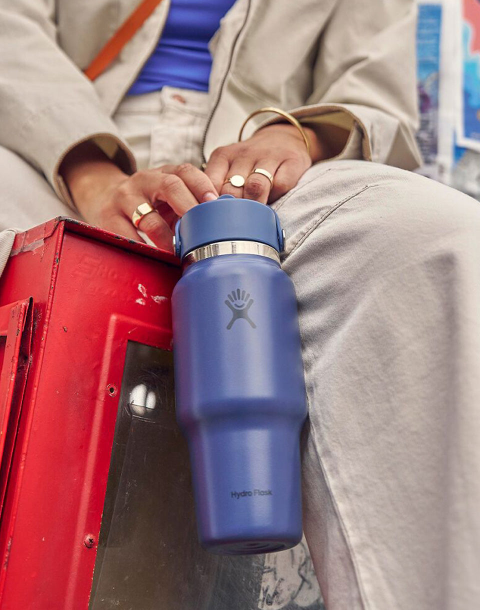 Wide Mouth Travel Bottle with Flex Straw Cap (710 ml)