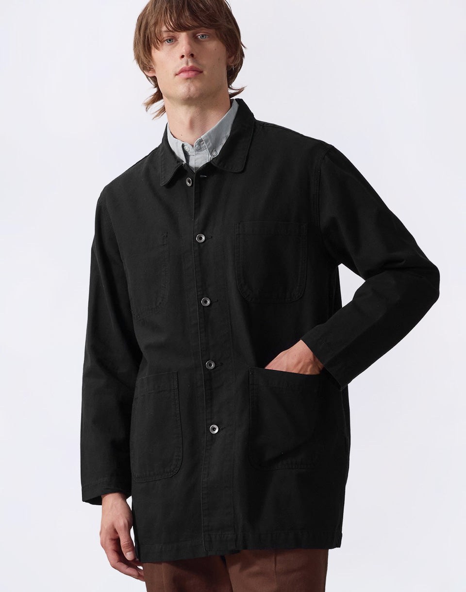 Canvas Long Shop Coat