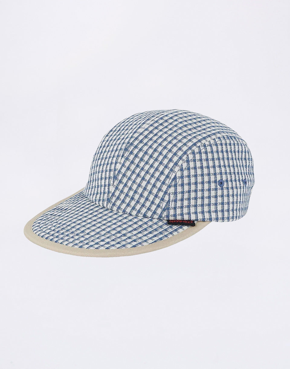 Dobby Plaid Long Bill Cap
