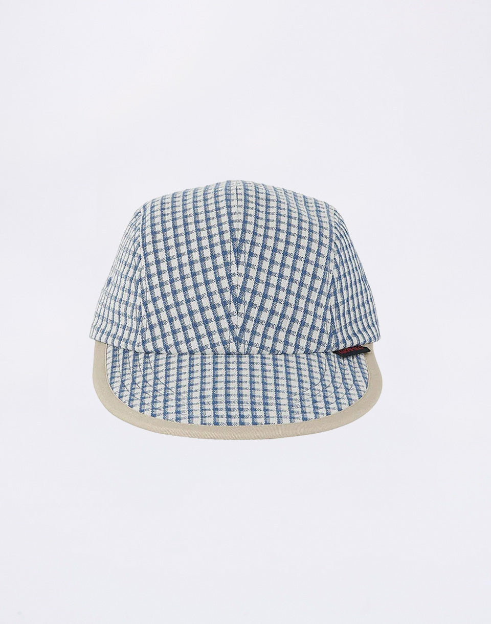 Dobby Plaid Long Bill Cap