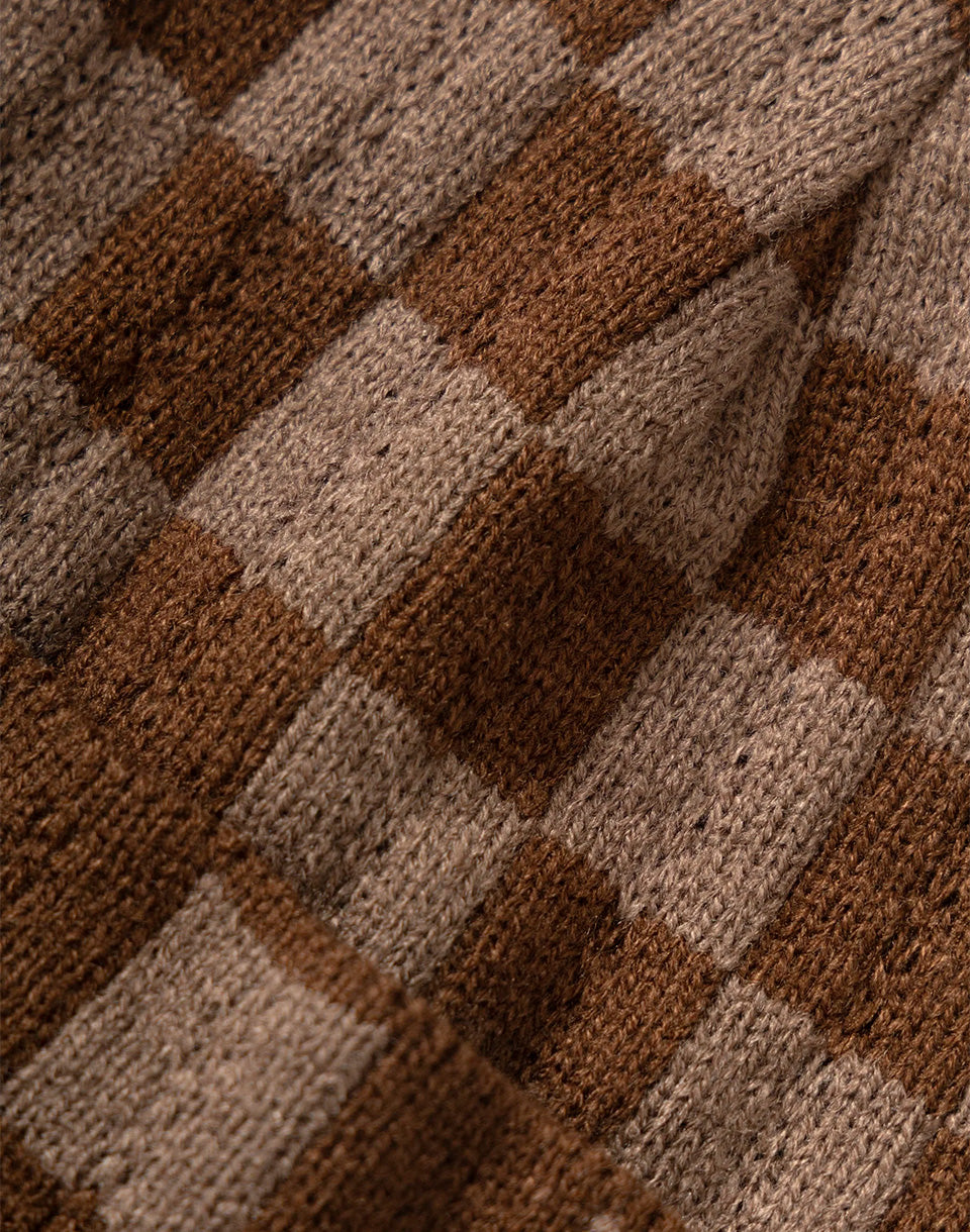 Chunky Check Beanie