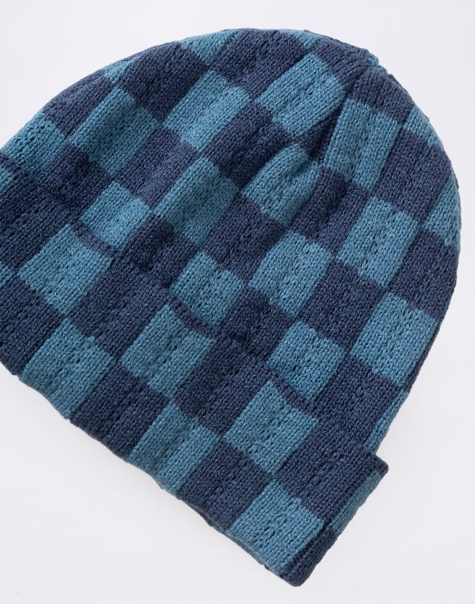 Chunky Check Beanie