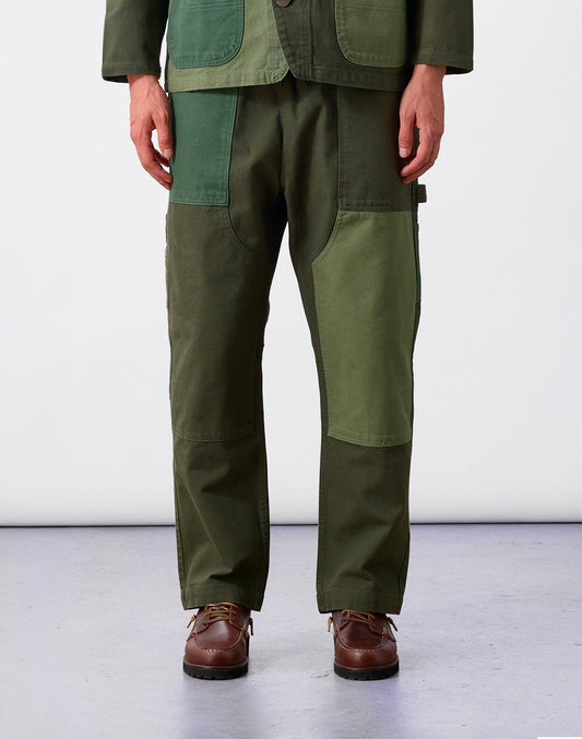 Patchwork Utility Chef Pants