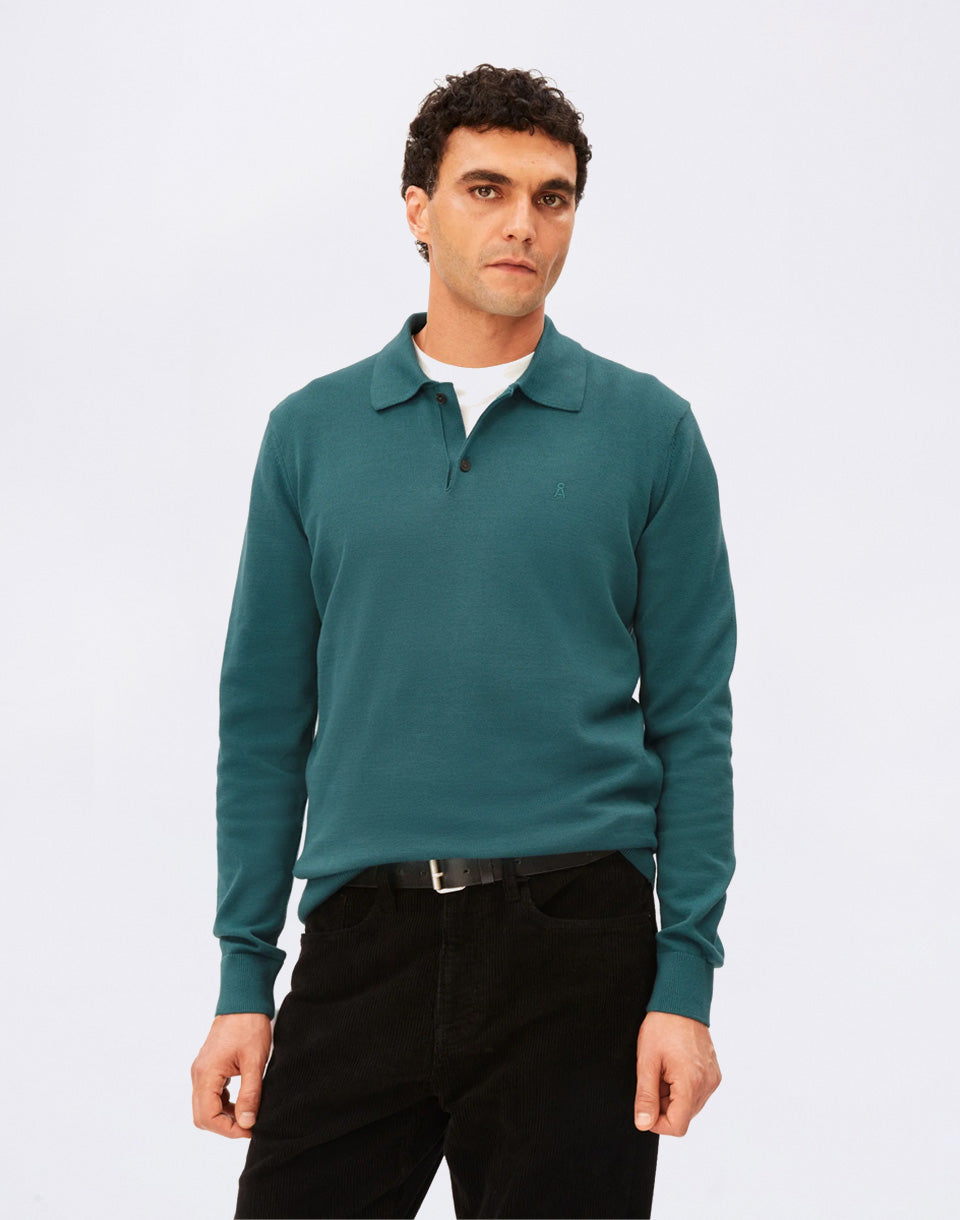 Longsleeve Knit Poloshirt