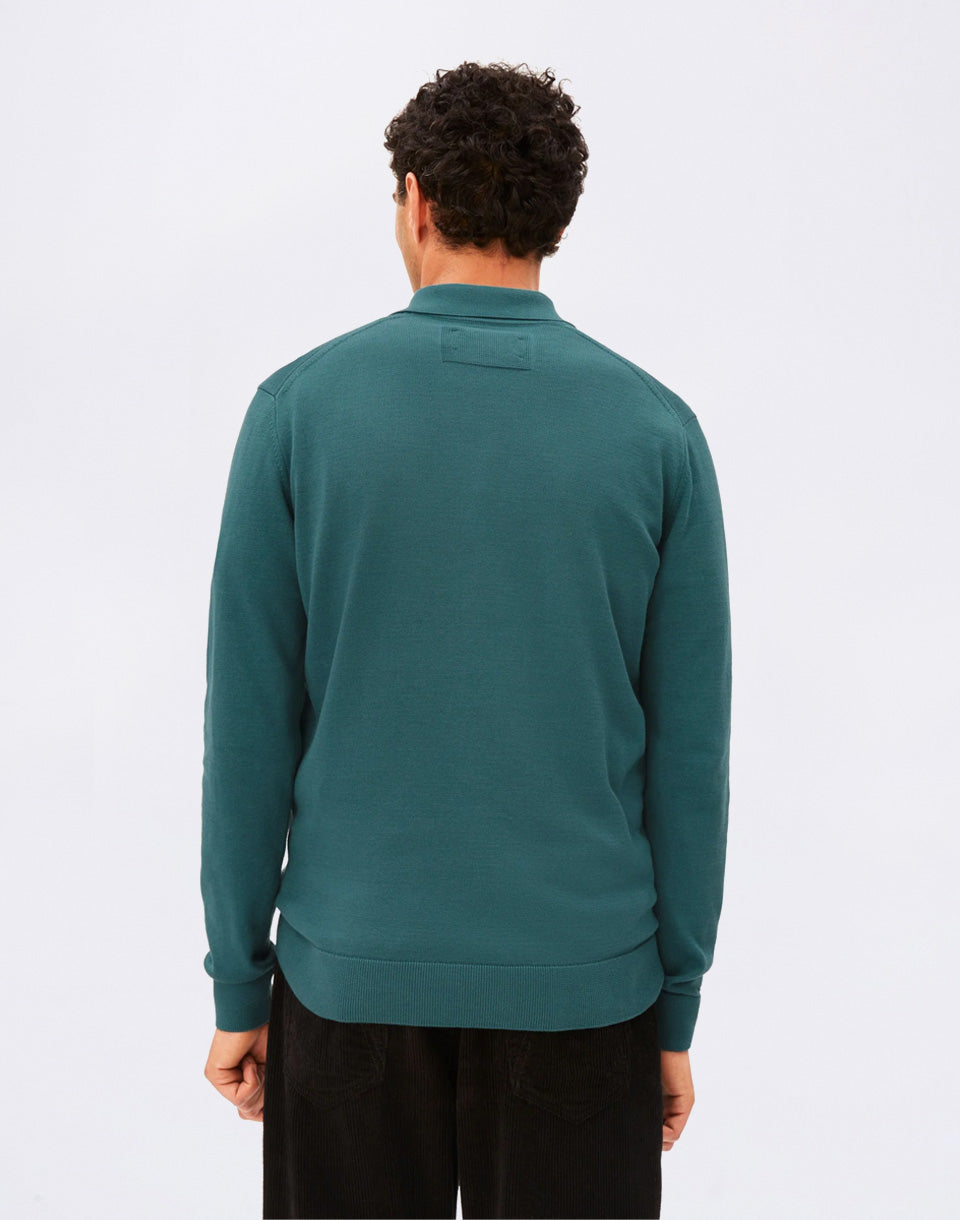 Longsleeve Knit Poloshirt