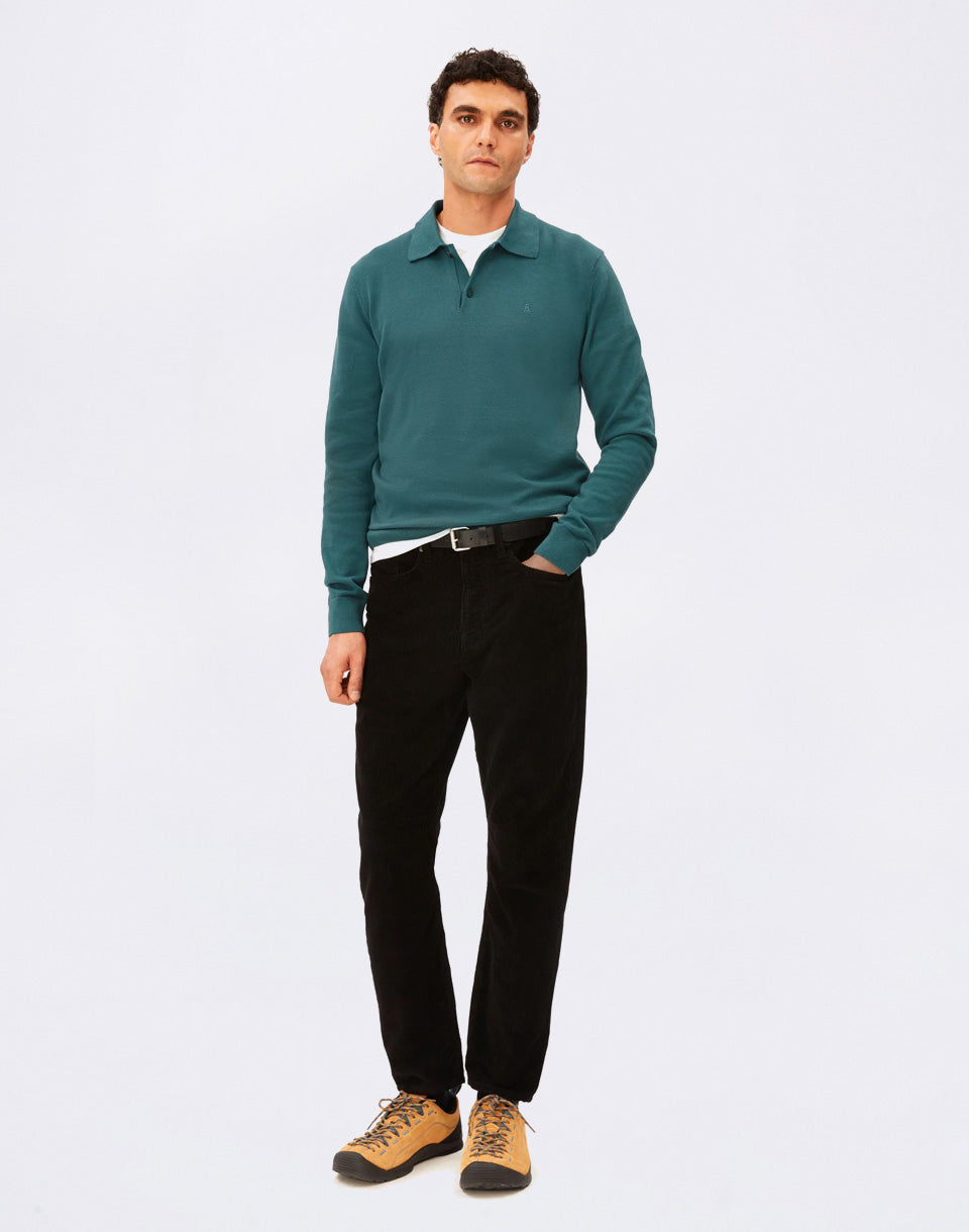 Longsleeve Knit Poloshirt