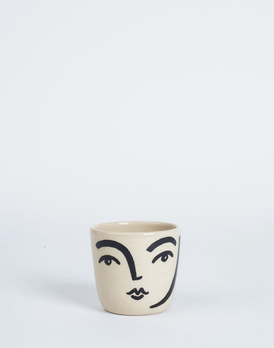 Small Cup Face Black