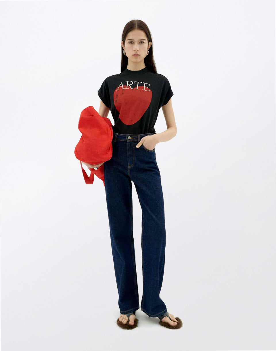 Art &amp; Love Zwart Volta T-shirt