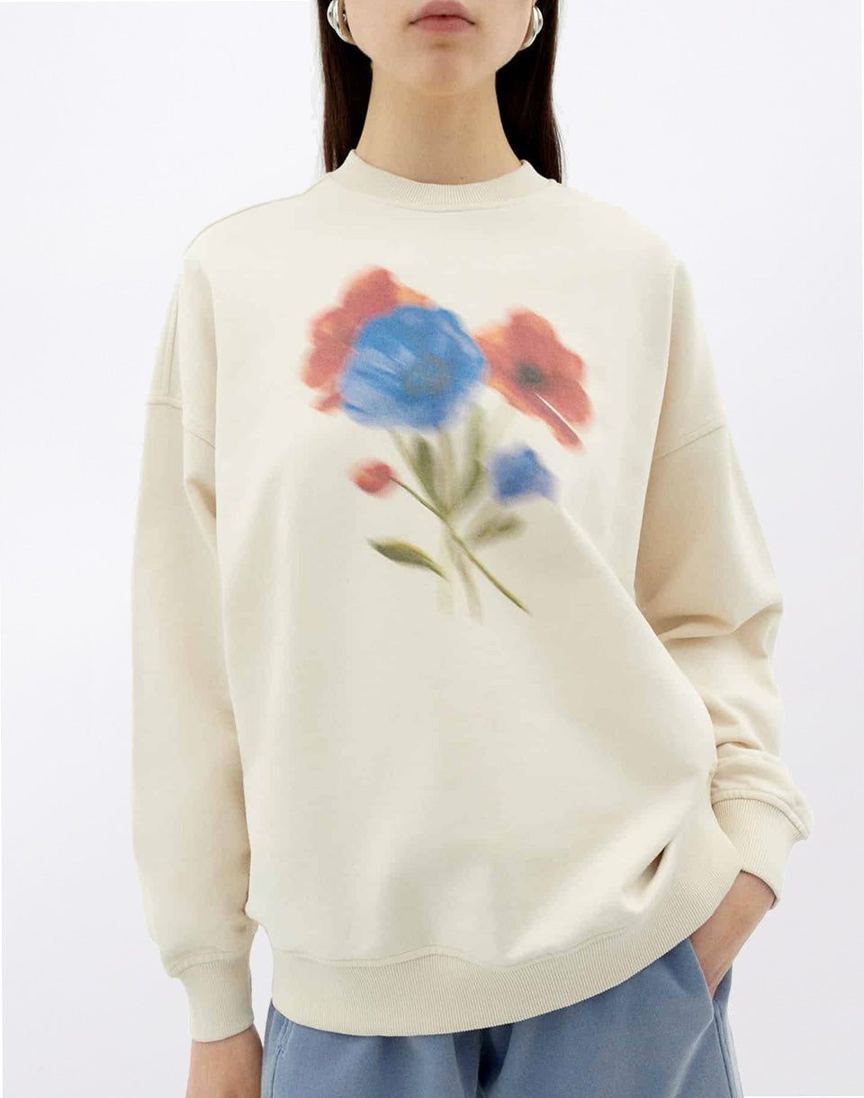 Blurry Flower Jimena Sweatshirt