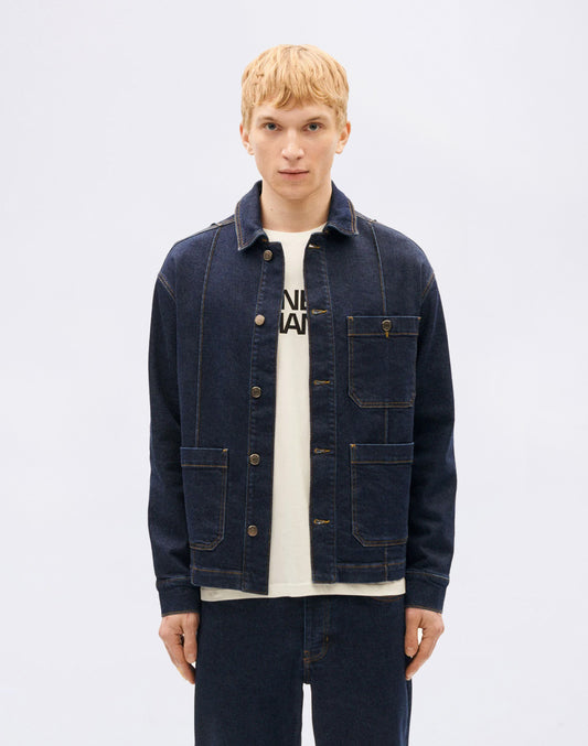 Donkere schone denim gus jas