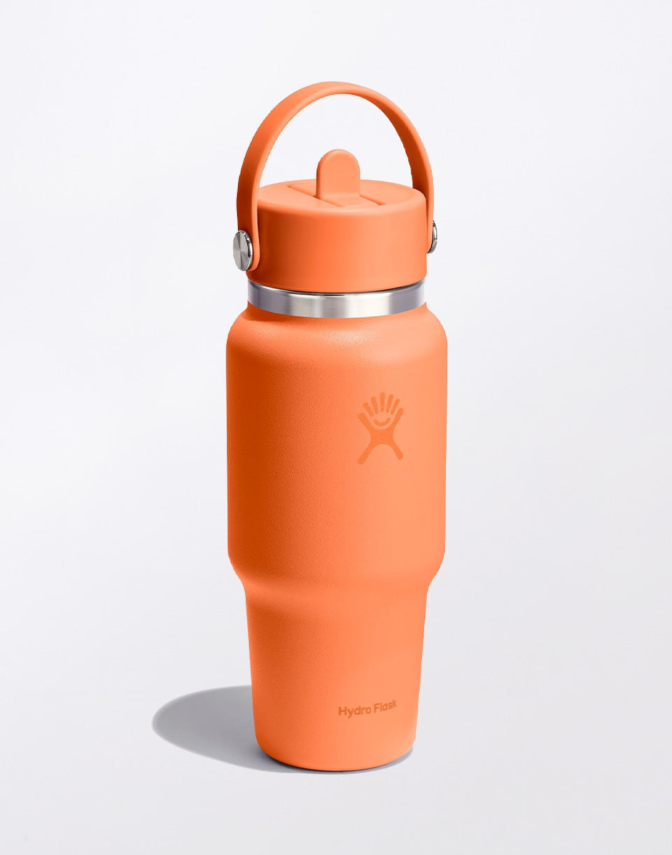 Reisfles met brede hals en flexibele rietje dop 24 oz (710 ml)