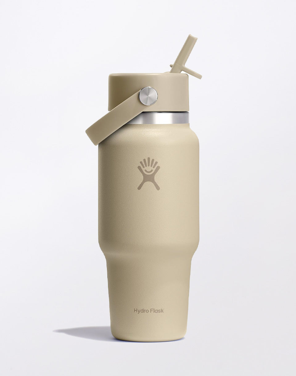 Reisfles met brede hals en flexibele rietje dop 24 oz (710 ml)