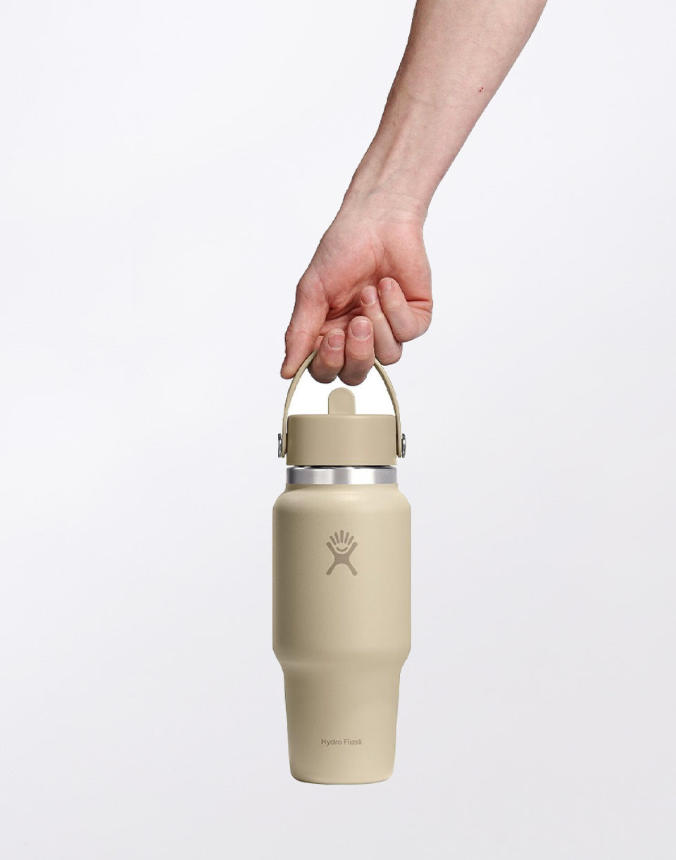 Reisfles met brede hals en flexibele rietje dop 24 oz (710 ml)