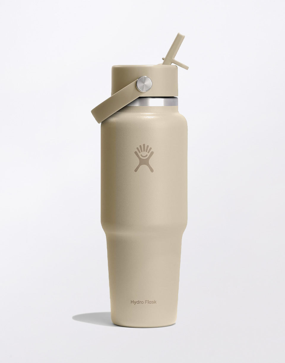Reisfles met brede hals en flexibele rietje dop 32 oz (946 ml)
