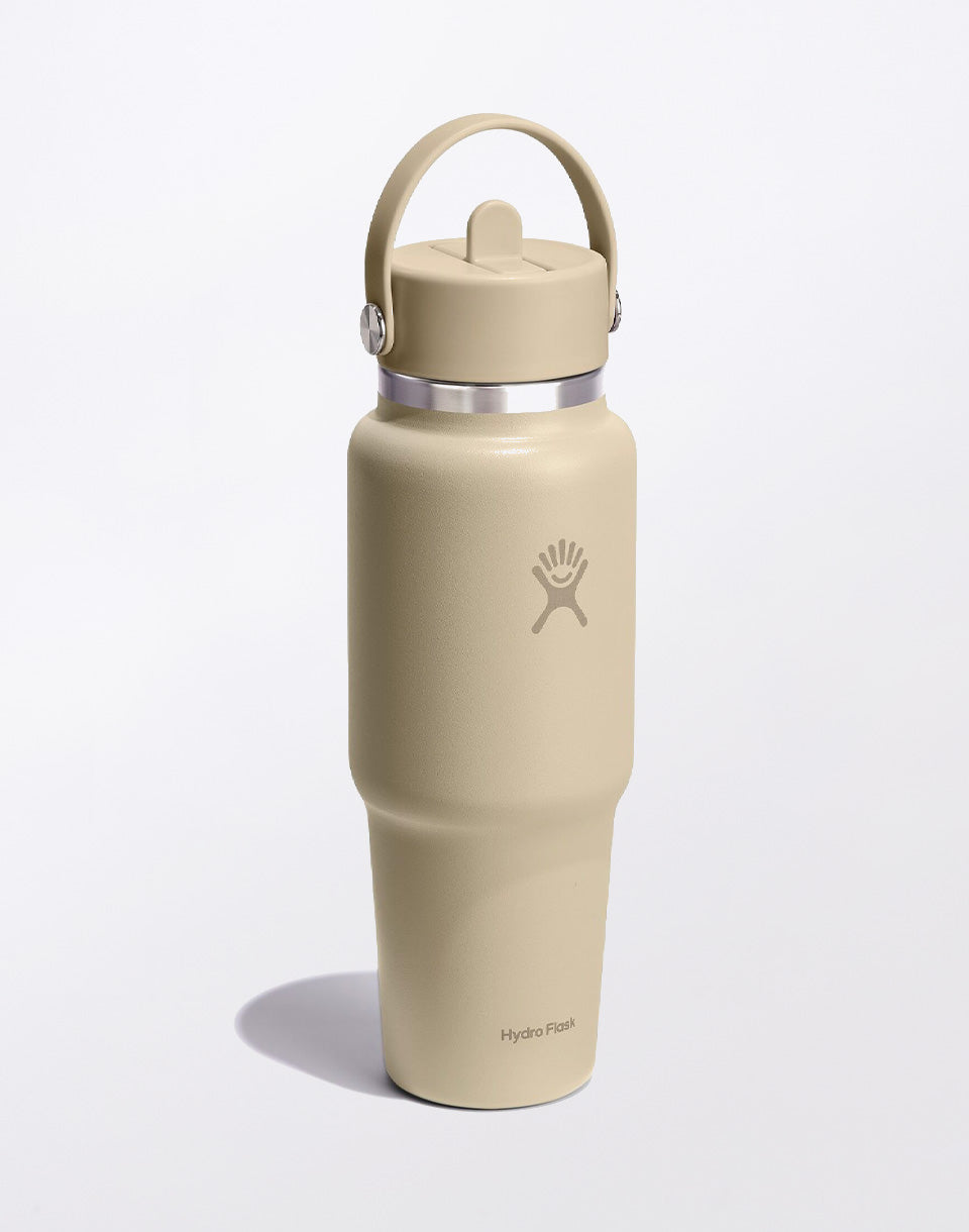 Reisfles met brede hals en flexibele rietje dop 32 oz (946 ml)