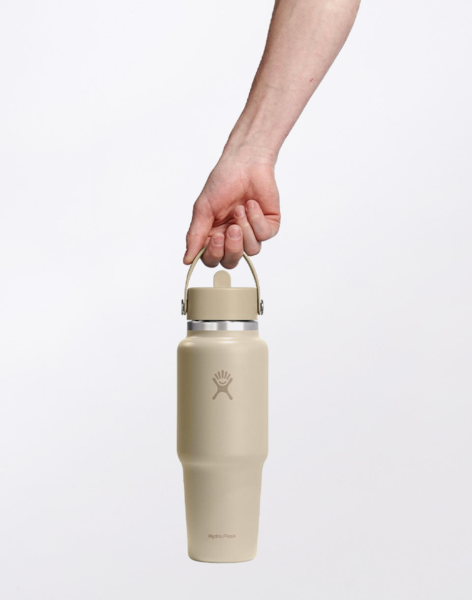 Reisfles met brede hals en flexibele rietje dop 32 oz (946 ml)